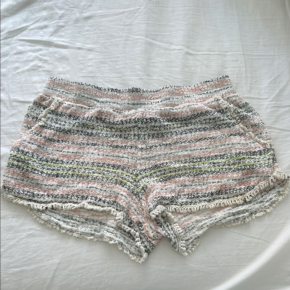 Crochet summer beach coverup shorts